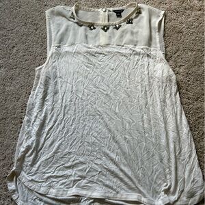 Ann Taylor Embellished Sleeveless Top